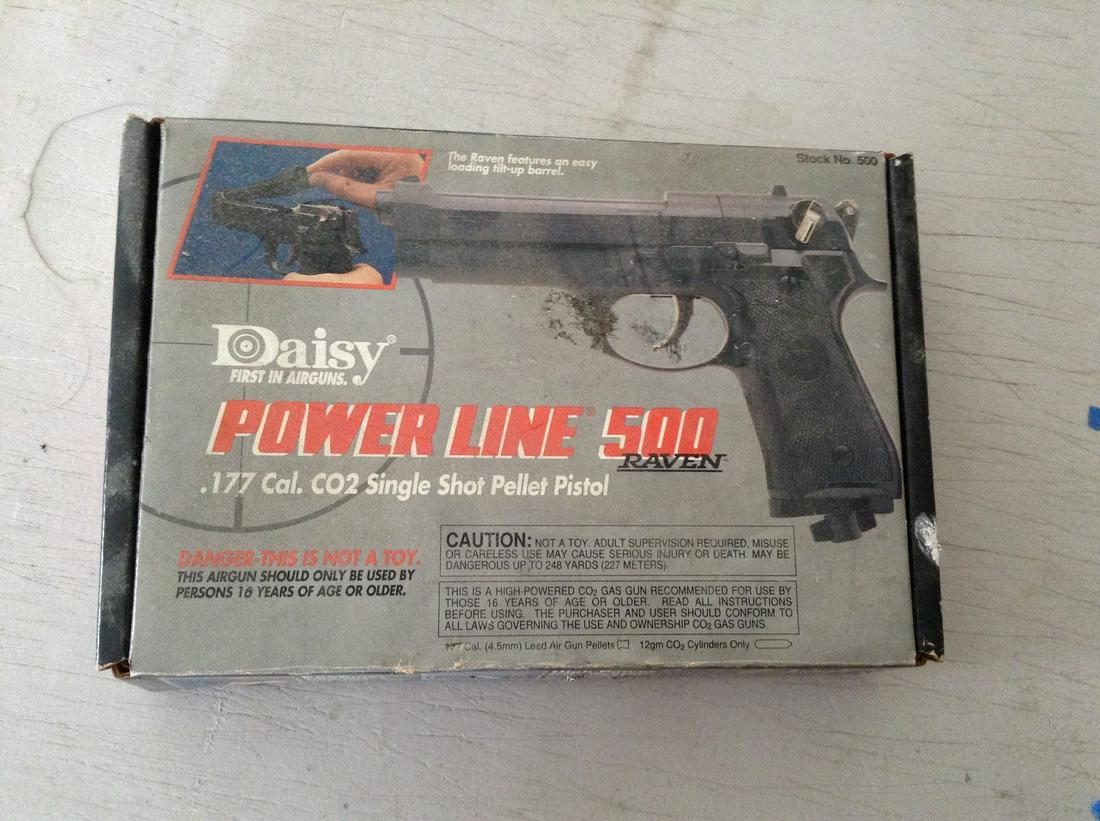 daisy power line 500 raven stock no.500 in box: daisy power line 500 raven stock no.500 in box