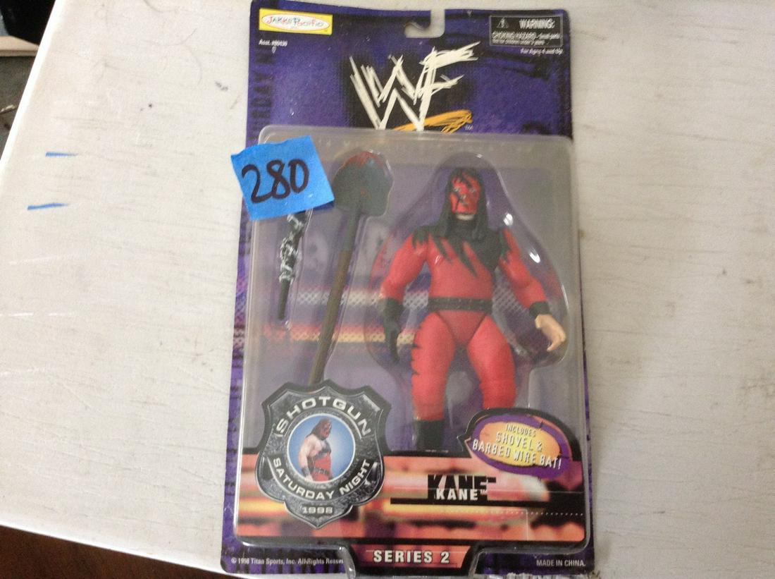 WWF shotgun Saturday Kane figure new in package: WWF shotgun Saturday Kane figure new in package