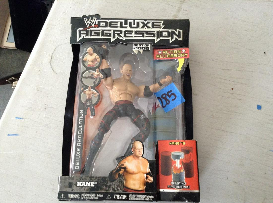 WWE deluxe aggression Kane figure new in package: WWE deluxe aggression Kane figure new in package