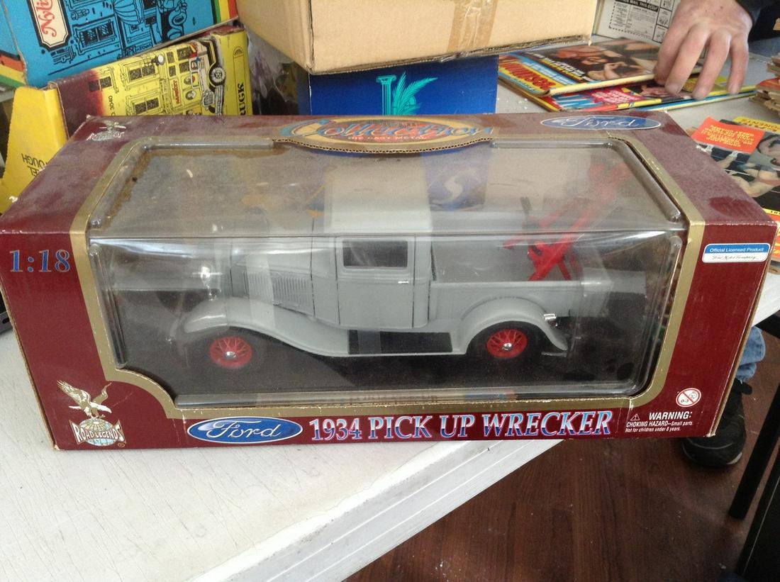 ford 1934 pic up wrecker die cast truck new in package: ford 1934 pic up wrecker die cast truck new in package
