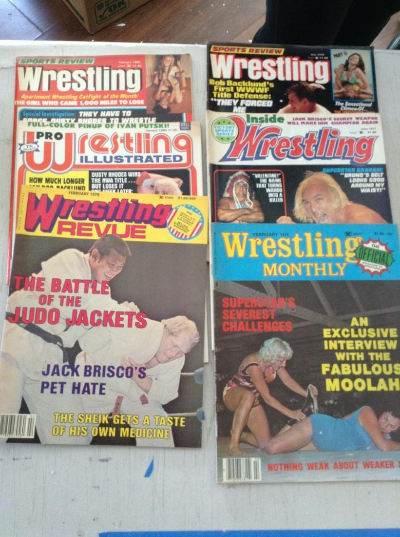 mint condition 1970's wrestling magazines: mint condition 1970's wrestling magazines