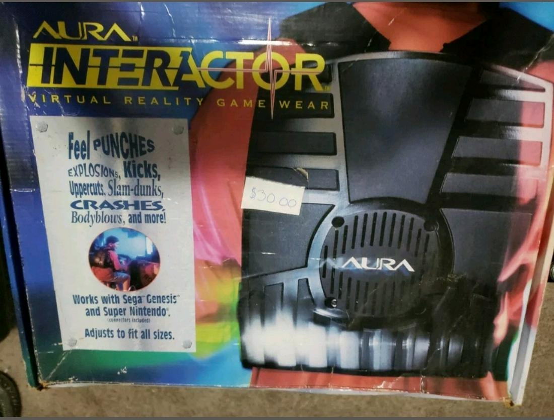 Aura Interactor Virtual Reality Game Wear 1994 - NIB: Aura Interactor Virtual Reality Game Wear 1994 - NIB for Sega Genesis or Super Nintendo