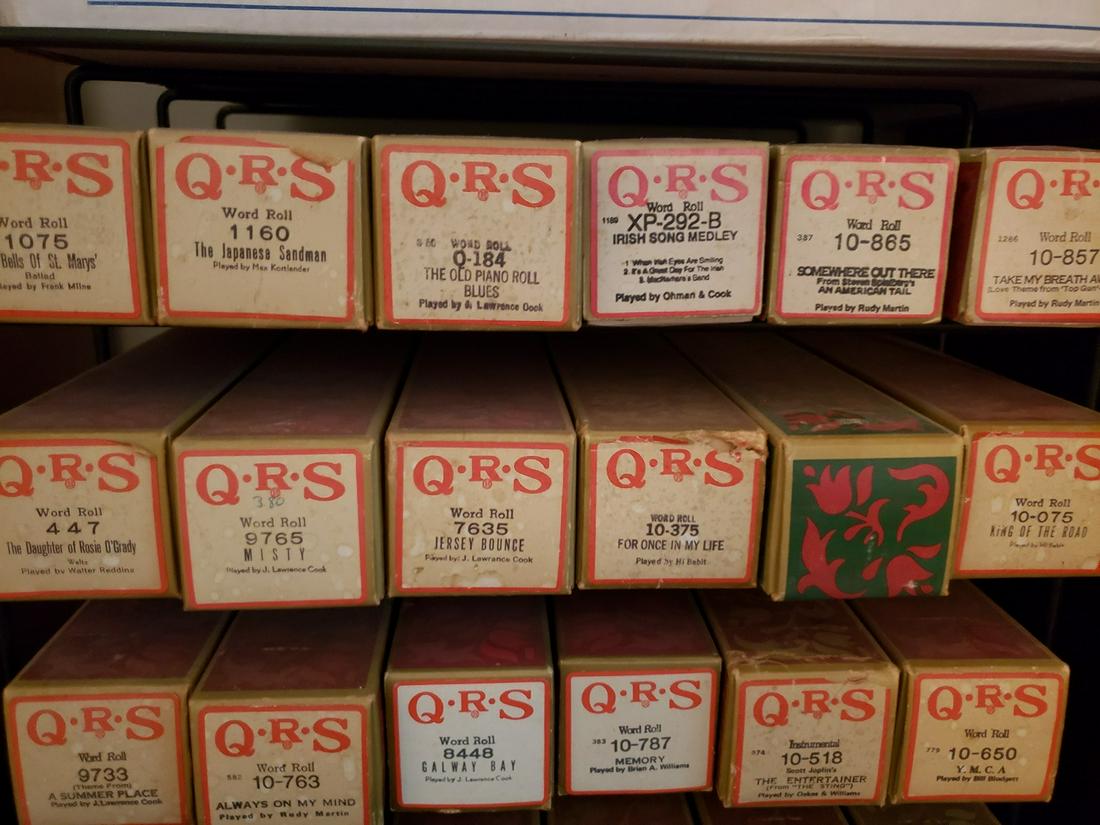 Large lot of vintage QRS piano rolls: Large lot of vintage QRS piano rolls
