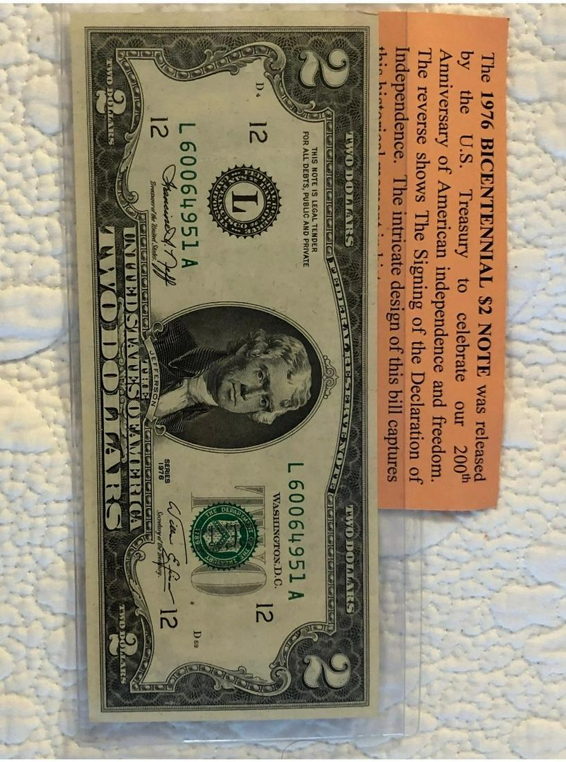1976 Bicentennial $2 Note: 1976 Bicentennial $2 Note