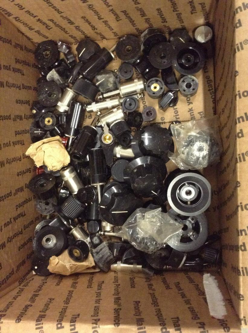 huge amount of vintage radio knobs (1 of 1)