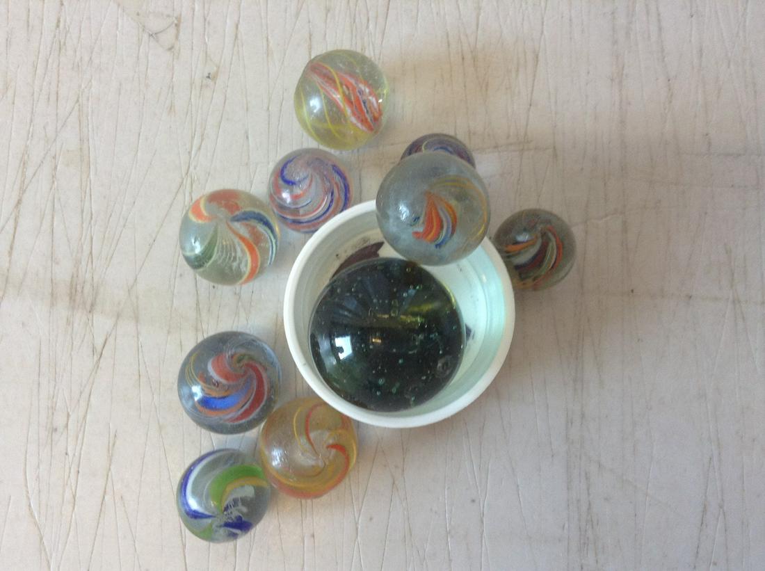1900 century German swirlers very rare shooters and: 1900 century German swirlers very rare shooters and other marbles