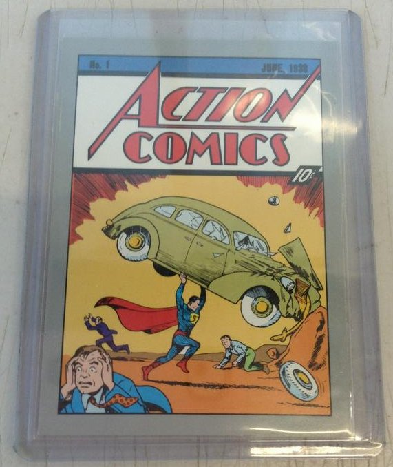 Action Comics Superman #1 trading card - very rare: in plastic mint condition