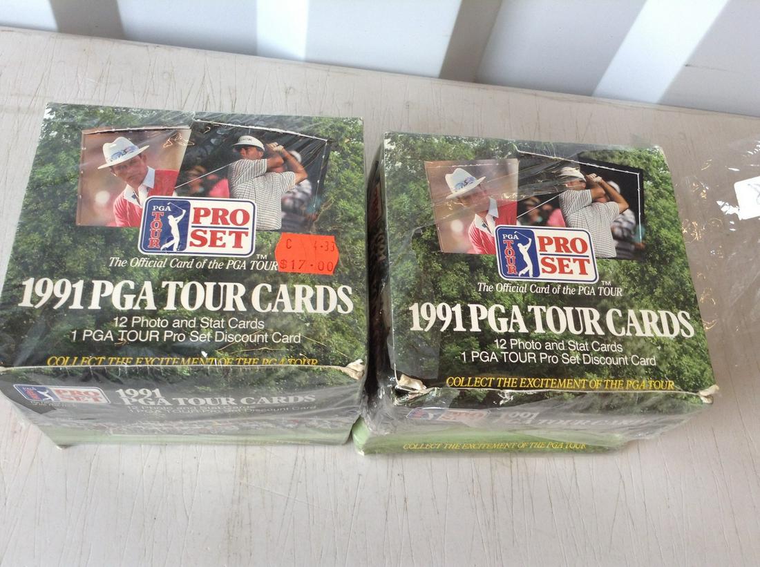 2 - 1991 Golf Cards Foil packs unopened: 2 - 1991 Golf Cards Foil packs unopened