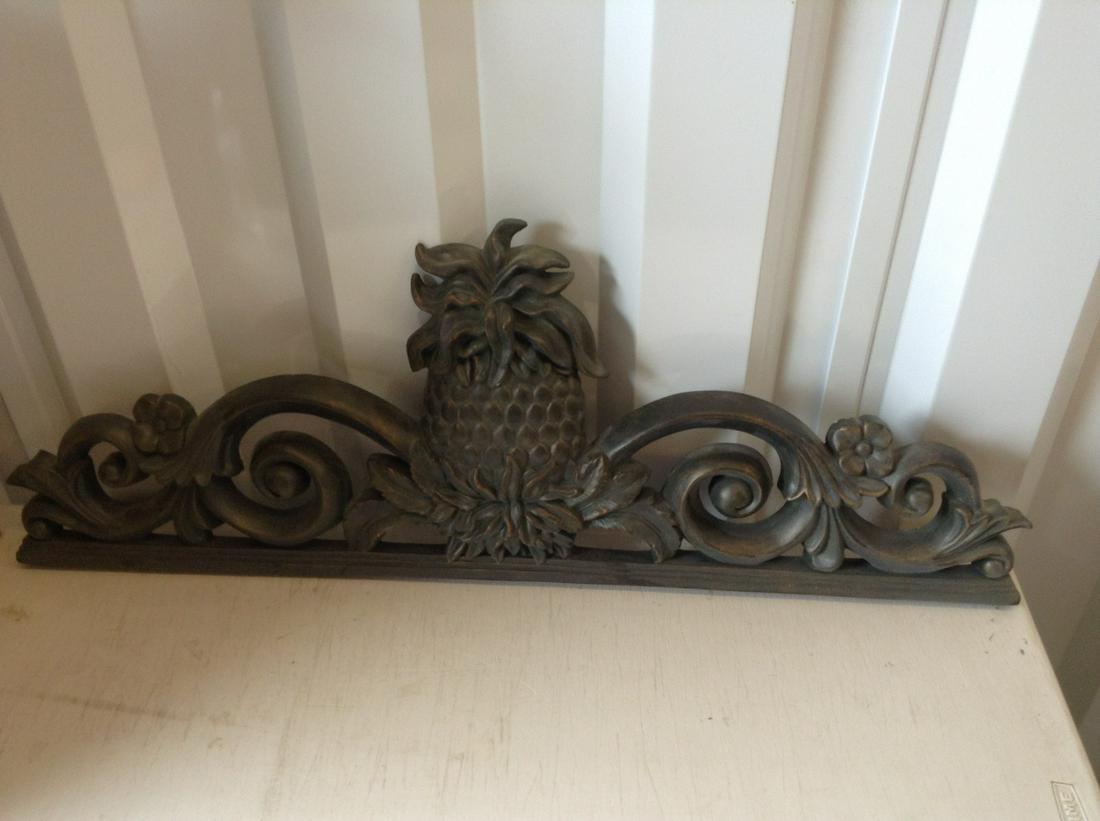 Wood Arch way topper: 35" long x 14" High