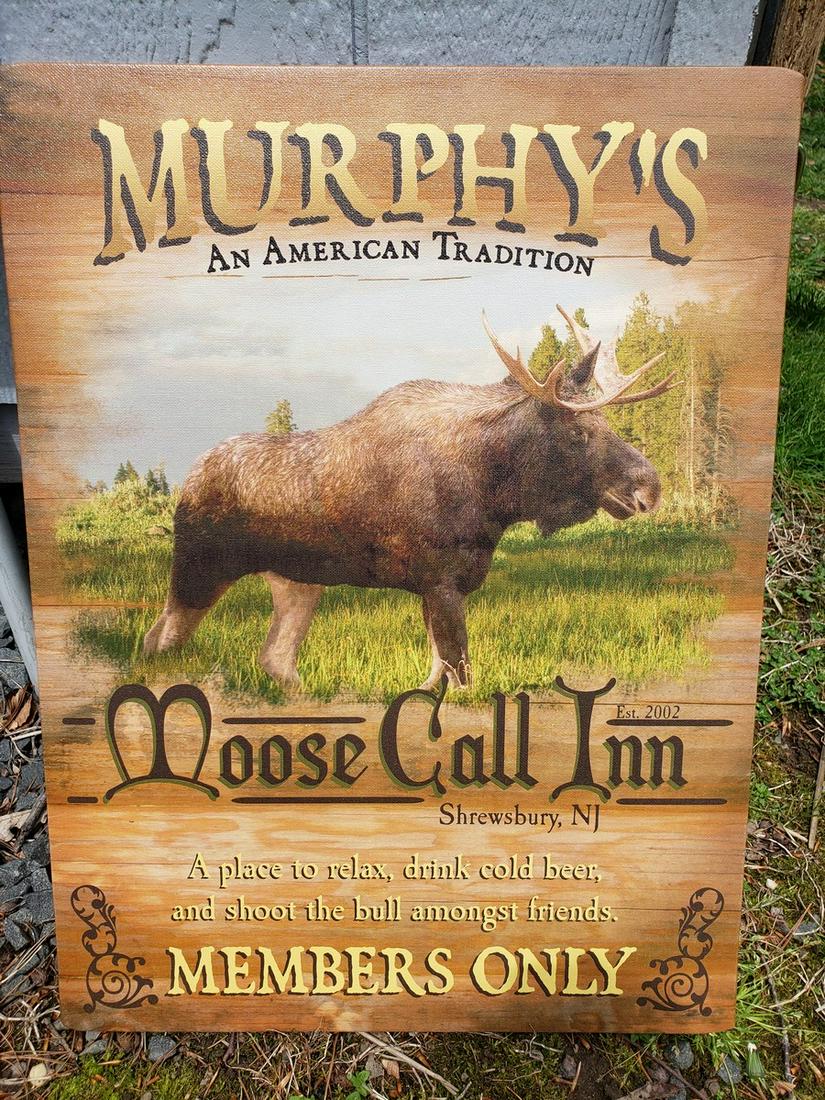 Vintage Canvas Murphy's advertisement artwork: Vintage Canvas Murphy's advertisement artwork