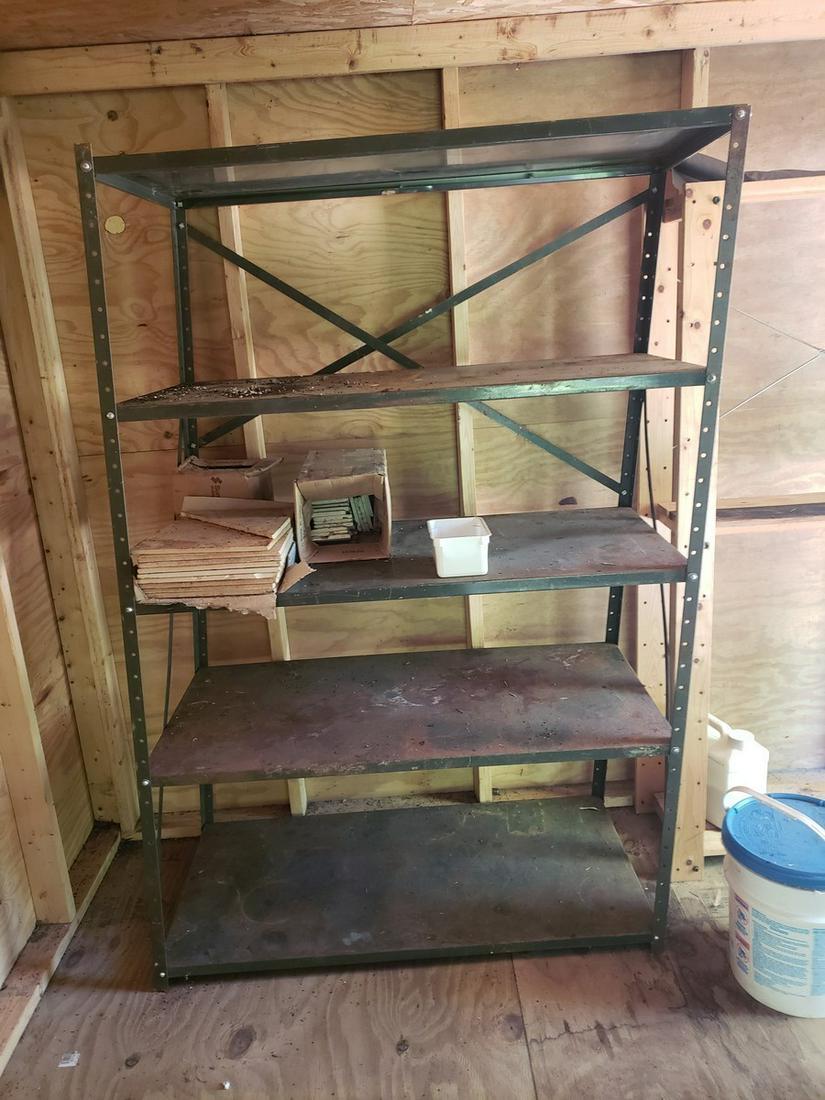 Large metal shelving - very heavy!: Large metal shelving - very heavy!