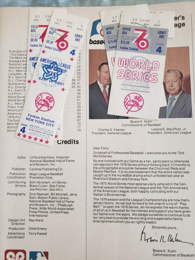 73rd World Series Program & tickets (1 of 1)