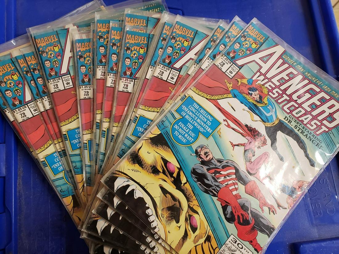 Large lot of Avengers West Coast comics (1 of 1)