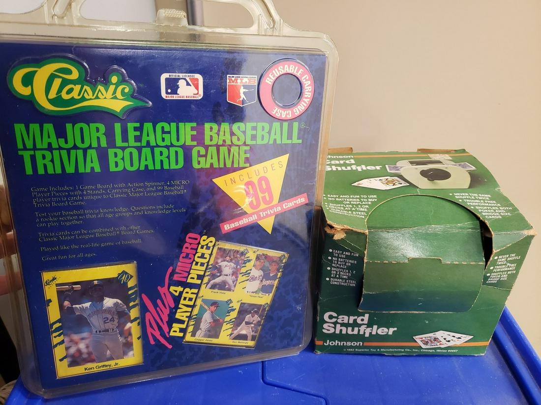 Vintage baseball game and card shuffler (1 of 1)