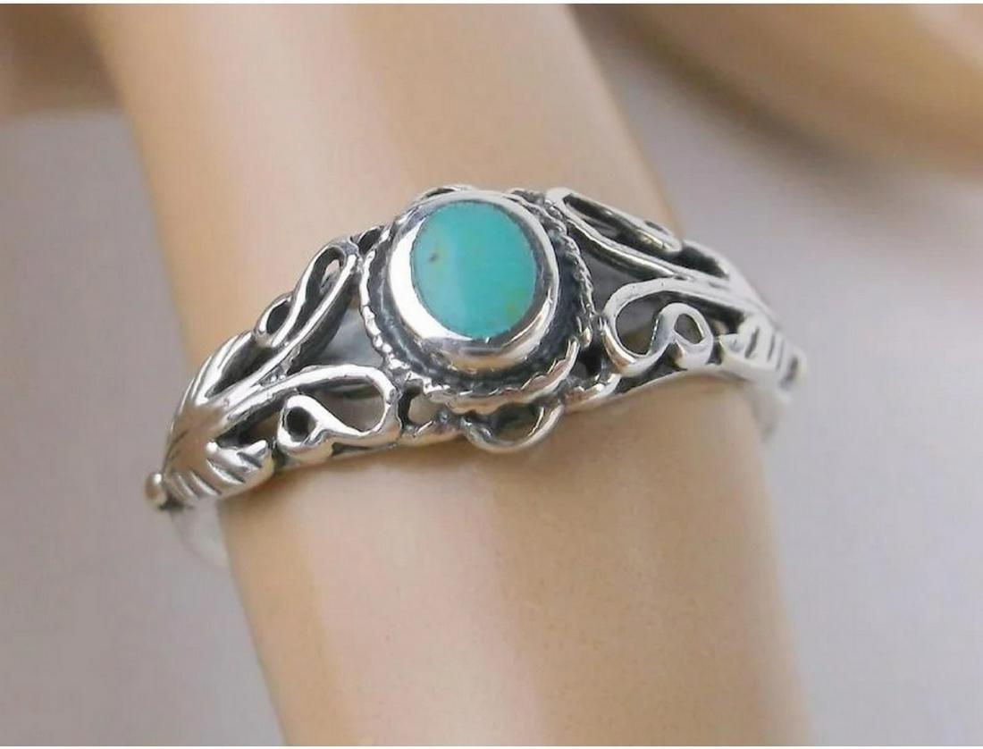 New Sterling Silver Turqoise ring 6 (1 of 1)