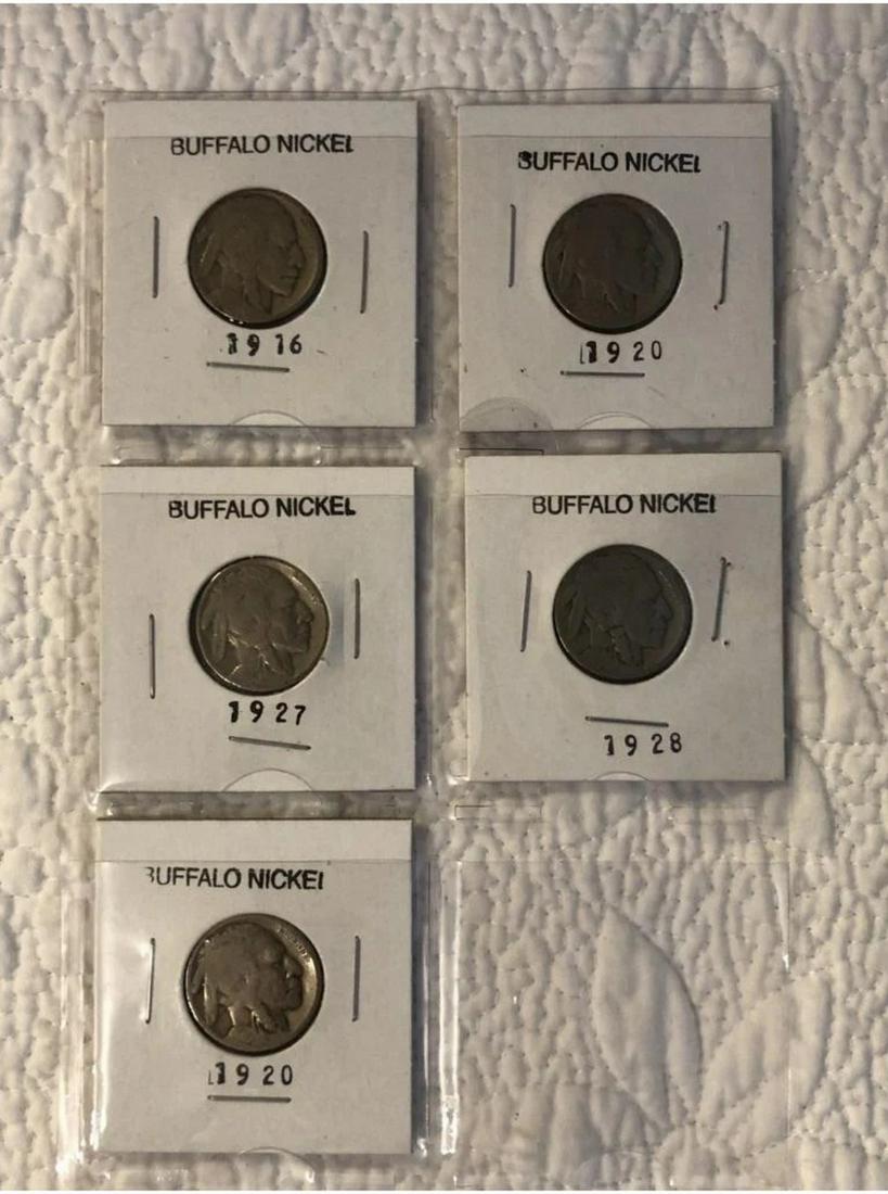 Lot of 1916-1928 Buffalo Nickels (1 of 1)