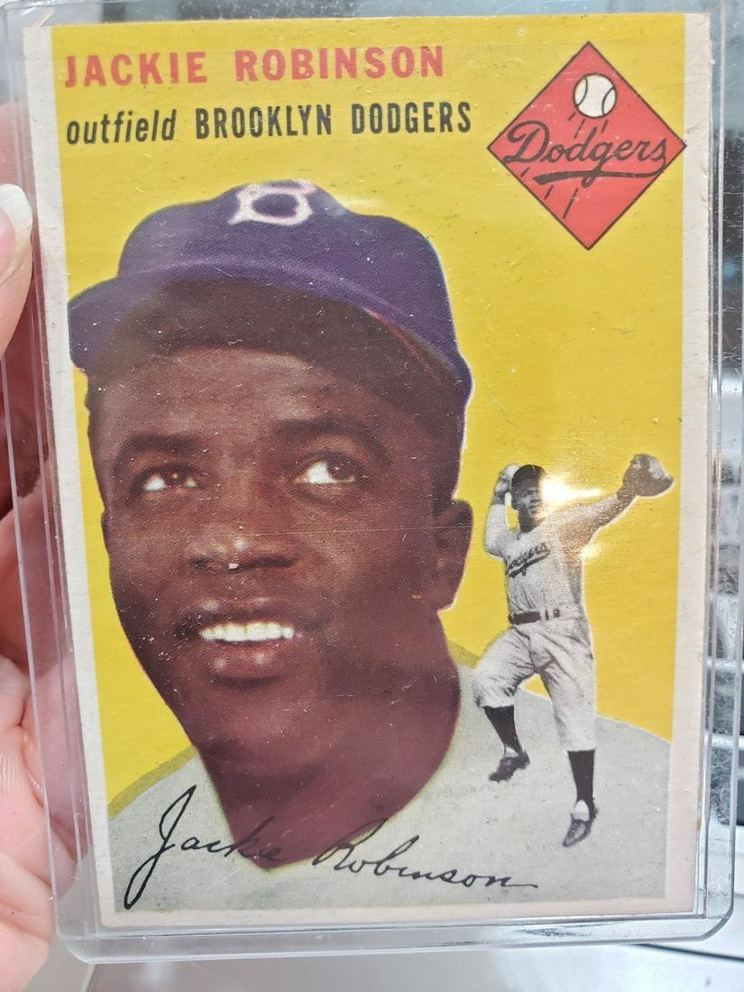 1954 Topps #10 Jackie Robinson card (1 of 1)