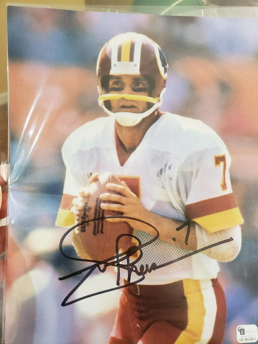 Joe Theismann signed 8x10 picture w/COA (1 of 1)