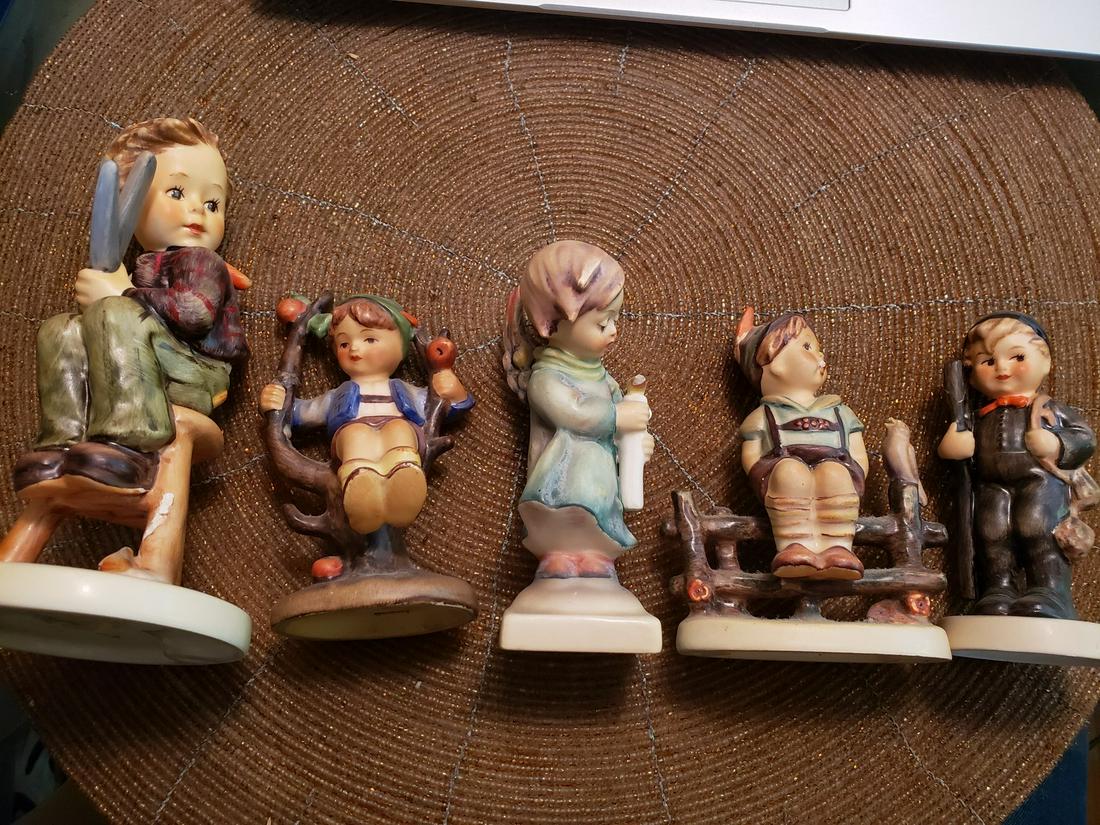 Five vintage Goebel figurines: Five vintage Goebel figurines
