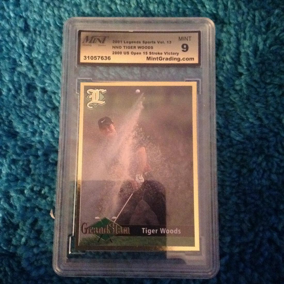 graded 2001 tiger woods 9 mint card (1 of 1)
