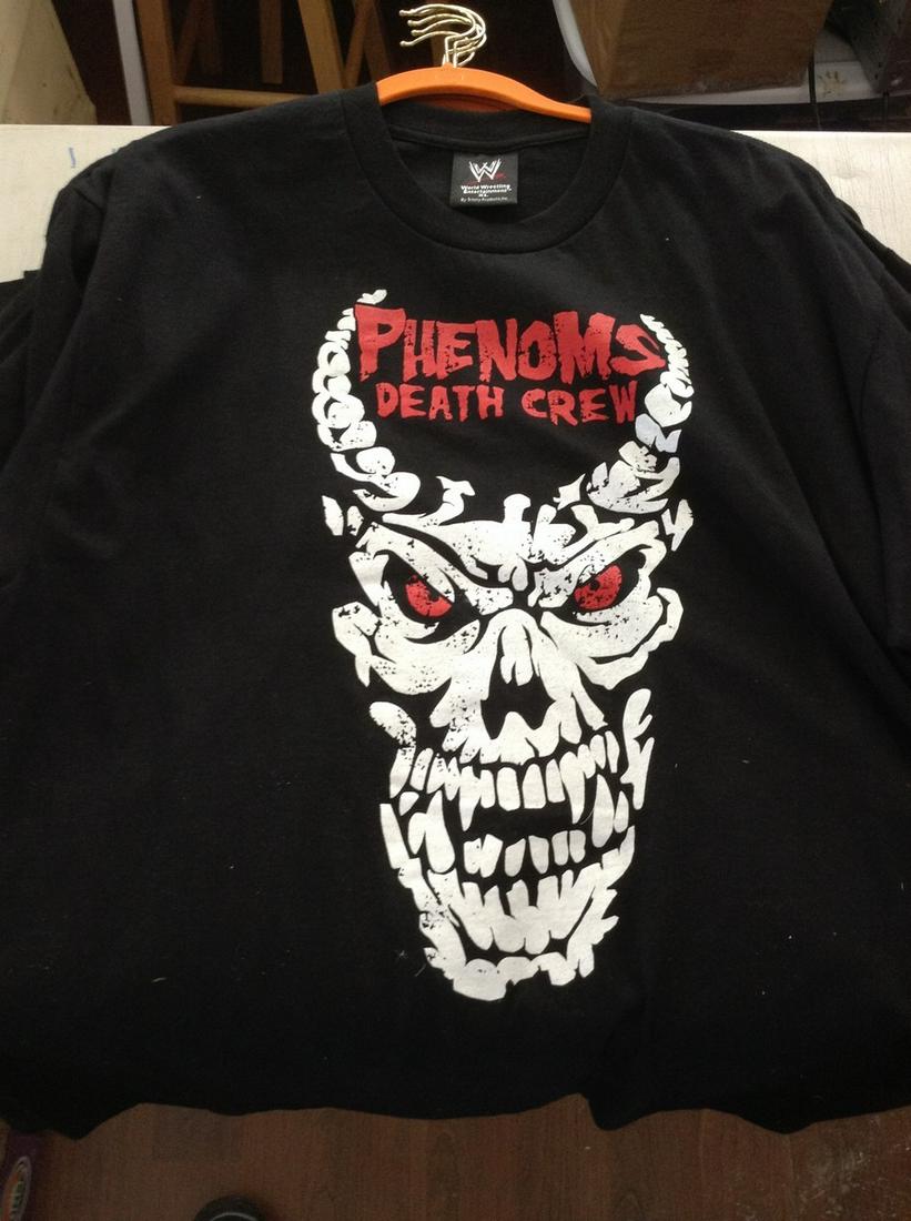 wwe phenoms death crew t-shirt never worn size XL: wwe phenoms death crew t-shirt never worn size XL