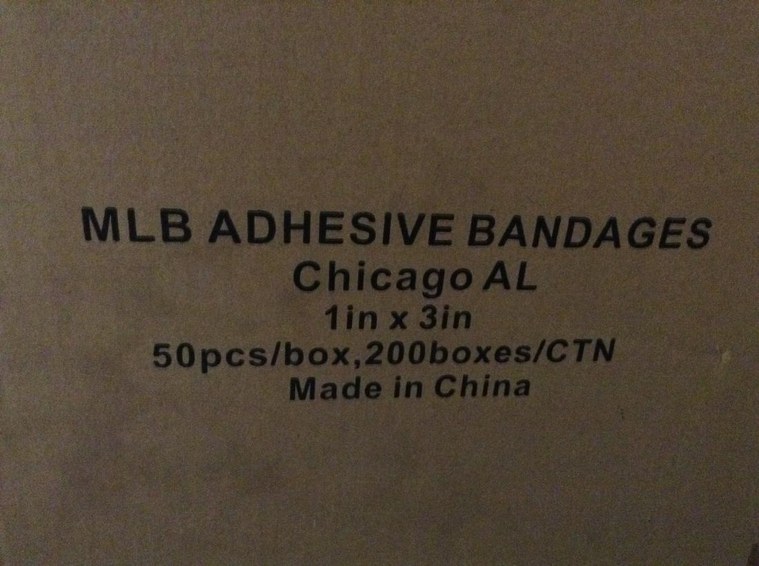 MLB Band-Aids Chicago American league 50 pc per box,: MLB Band-Aids Chicago American league 50 pc per box, 200 boxes per case