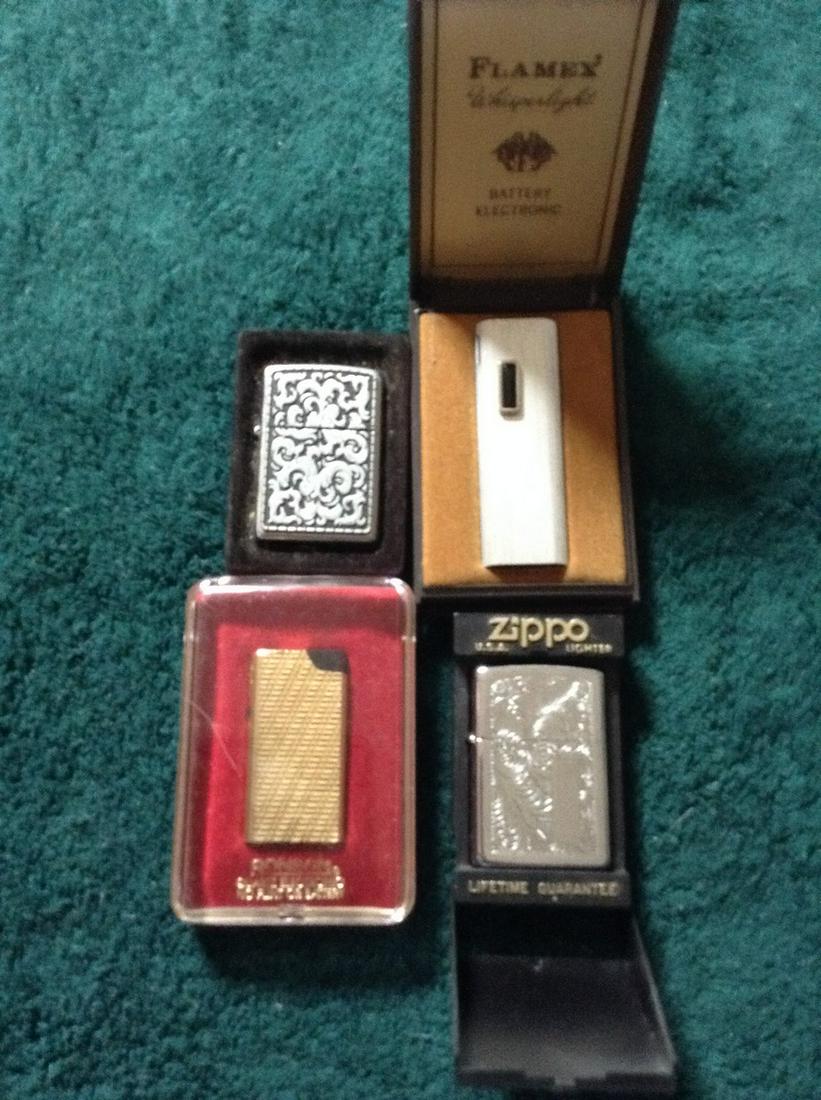 lot of cigarette lighters, Zippos and more: lot of cigarette lighters, Zippos and more