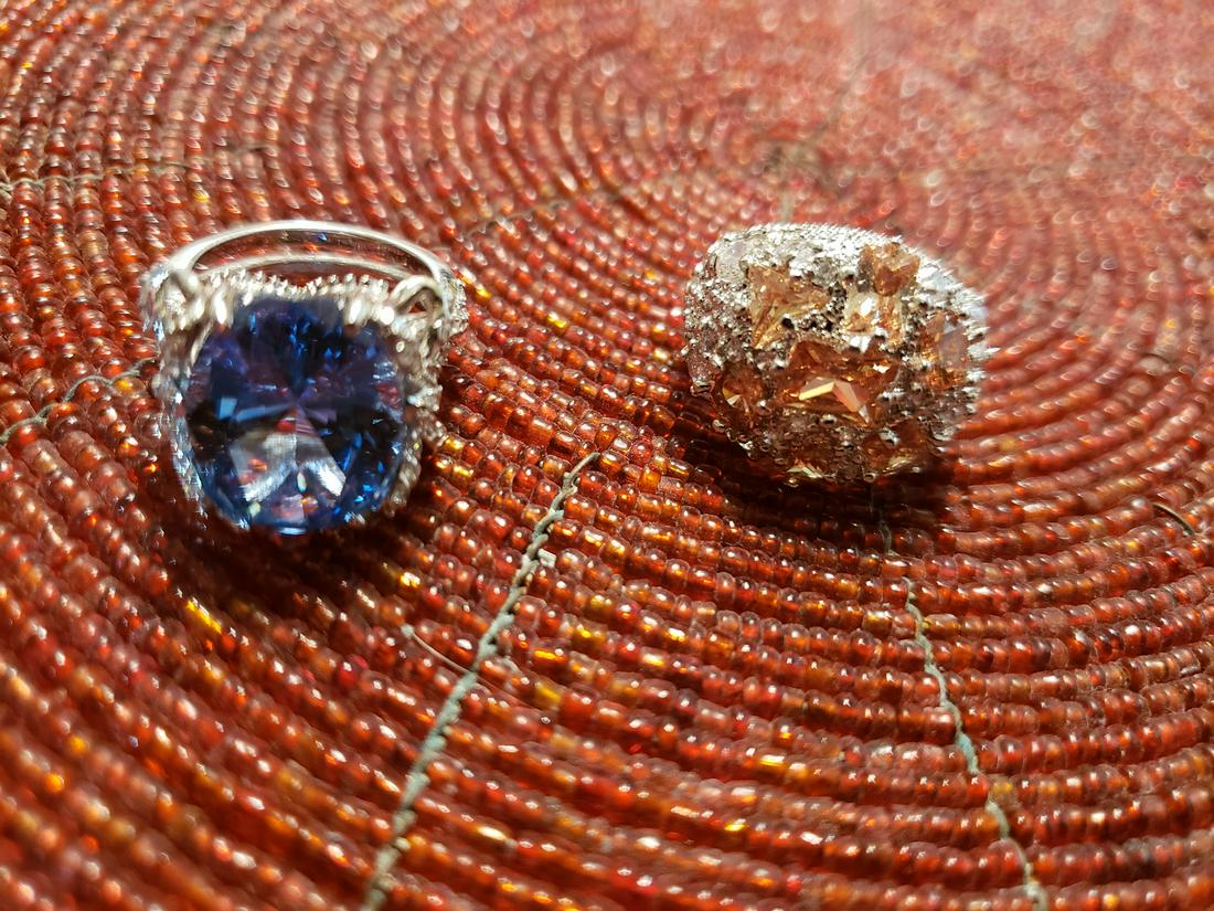 Two beautful large stone rings (1 of 1)