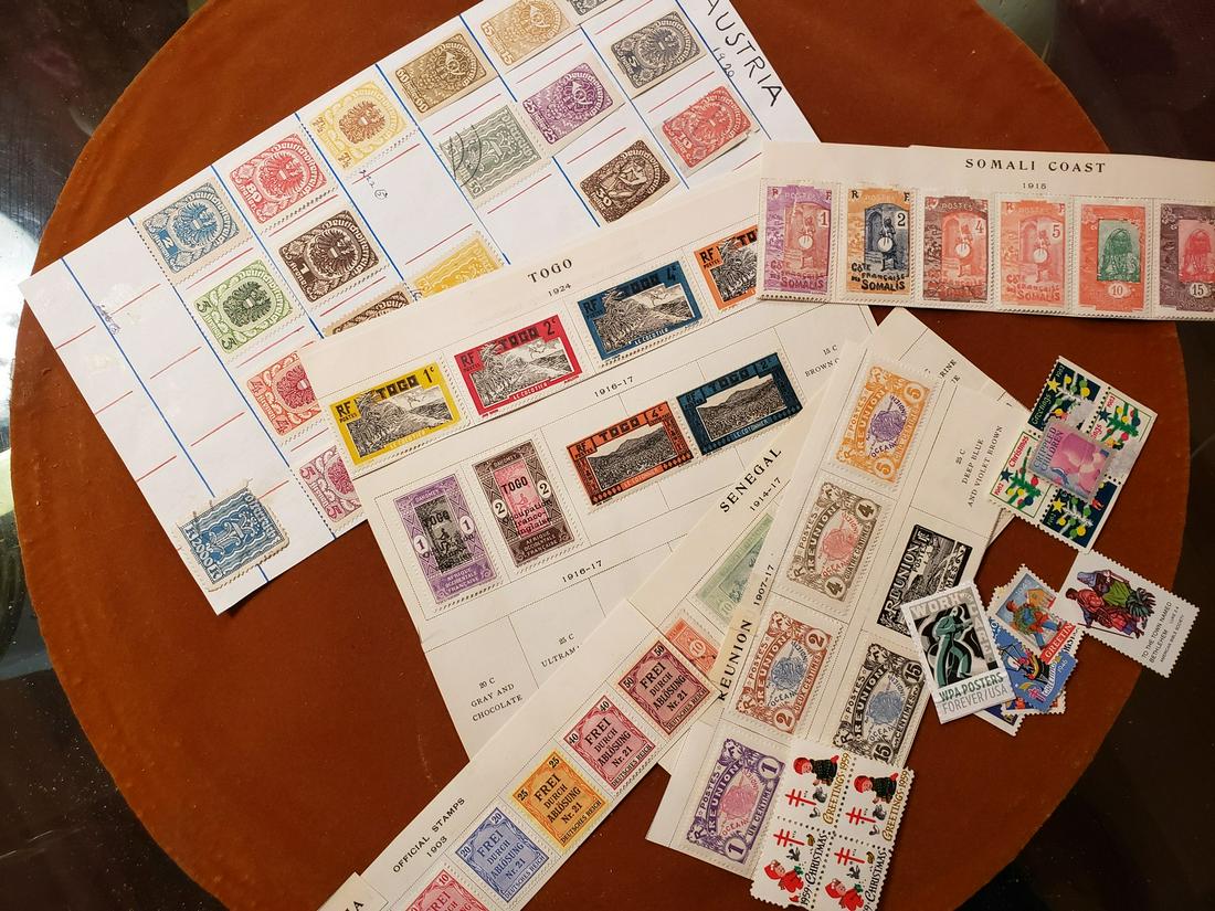 Large lot of foreign stamps and some loose stamps (1 of 1)
