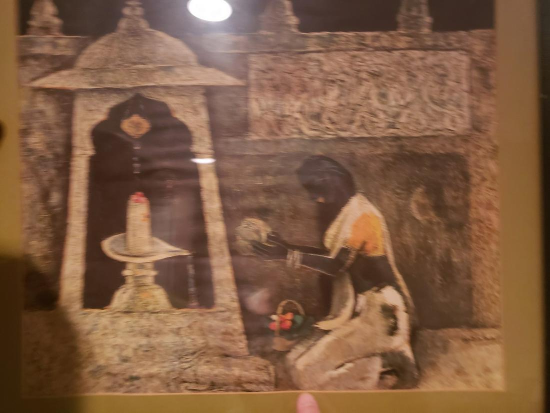 Large Framed painting signed by Hebber (1 of 3)