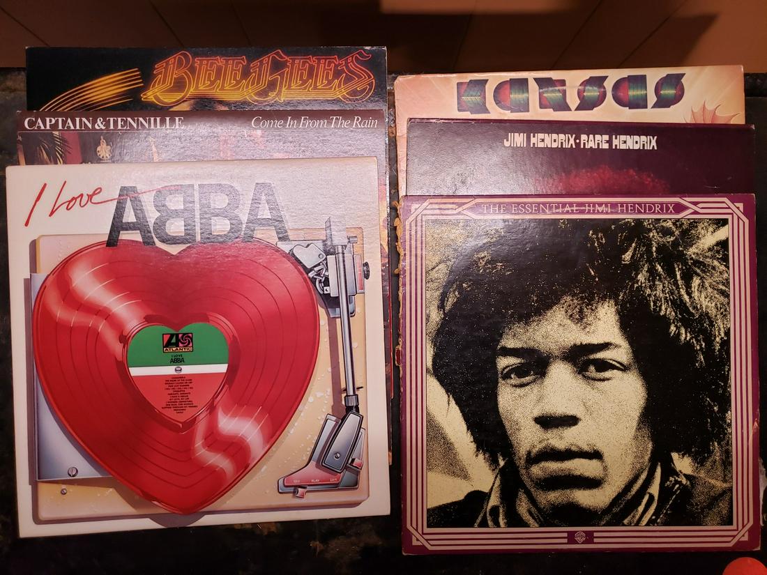 Beegees, Abba, Captain & tennille, Kansas, Jimi Hendrix: Beegees, Abba, Captain & tennille, Kansas, Jimi Hendrix