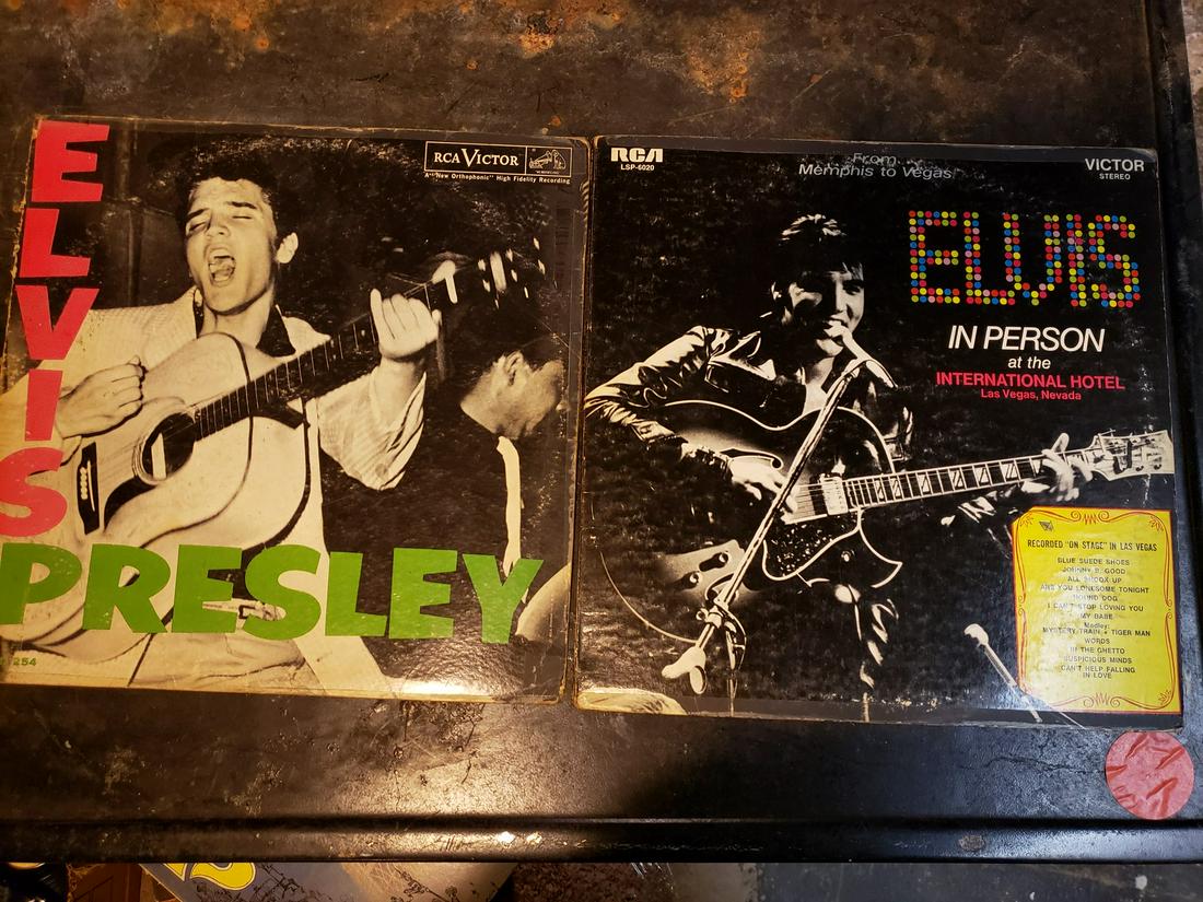 2 Elvis Presley records (1 of 1)