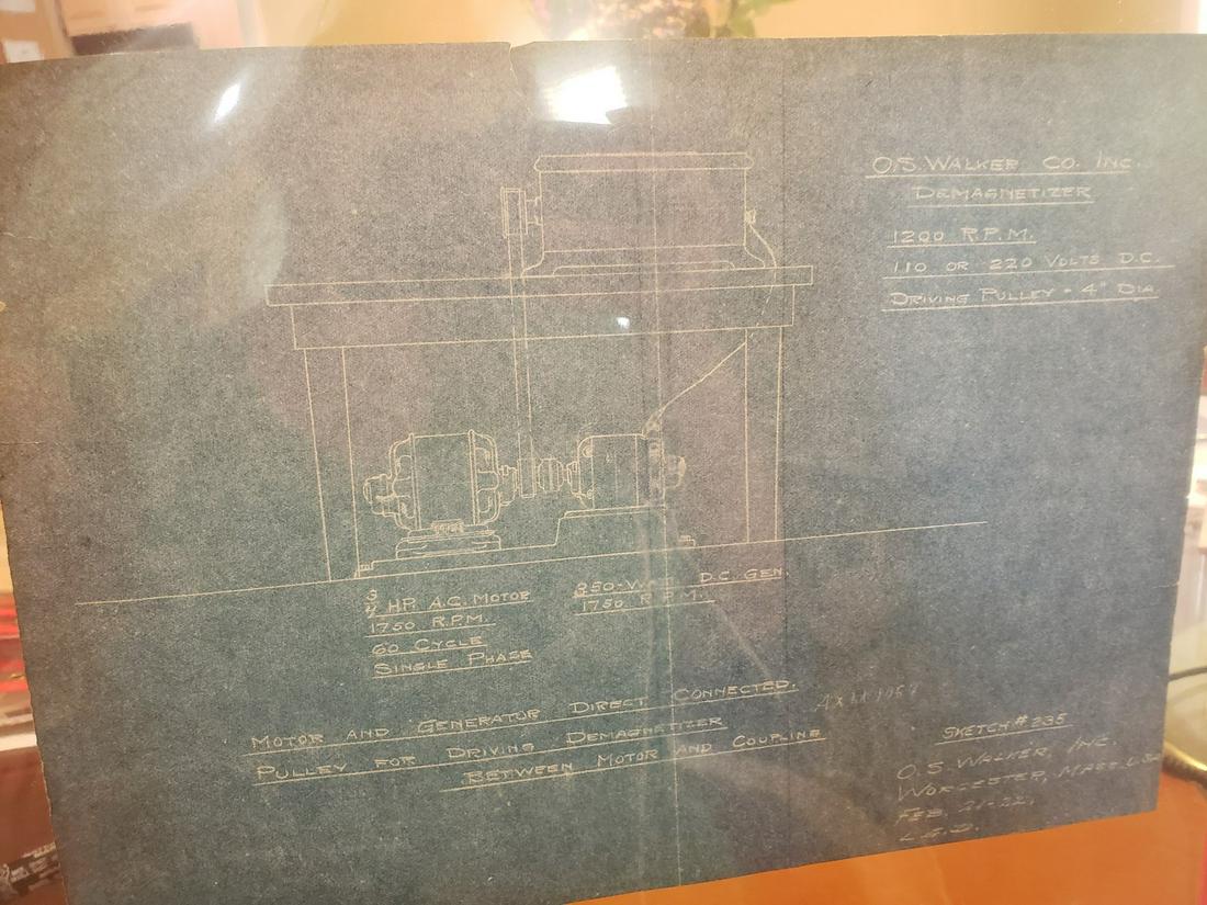 Sketch #235 O.S. Walker Co Inc Demagnetizer: Sketch #235 O.S. Walker Co Inc Demagnetizer - Worcester, MA