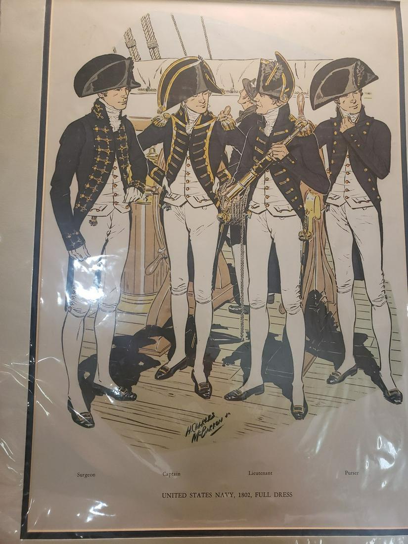 1802 US Navy Full Dress artwork signed (1 of 1)