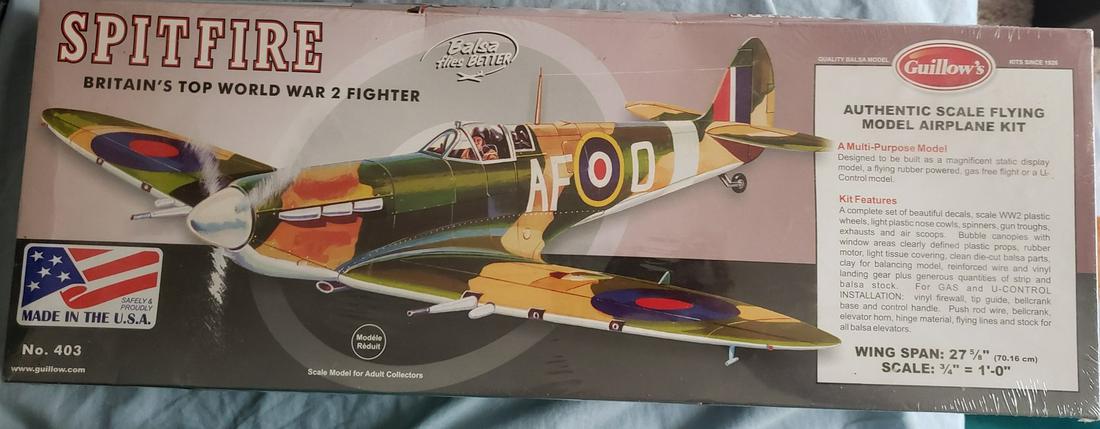 Spitfire model plane: Spitfire model plane Britain's top WWII fighter plane