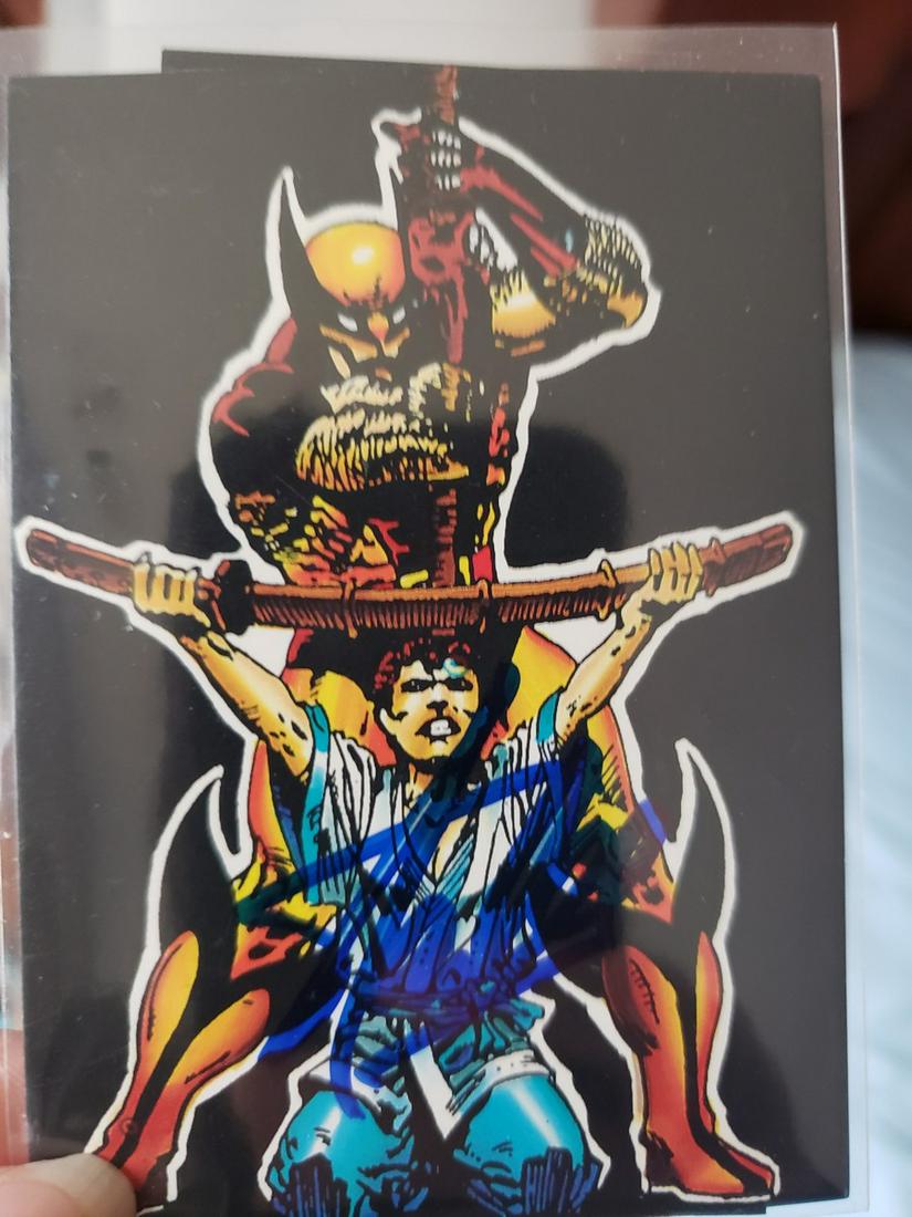 Stan Lee signed card w/COA: Stan Lee signed card w/COA