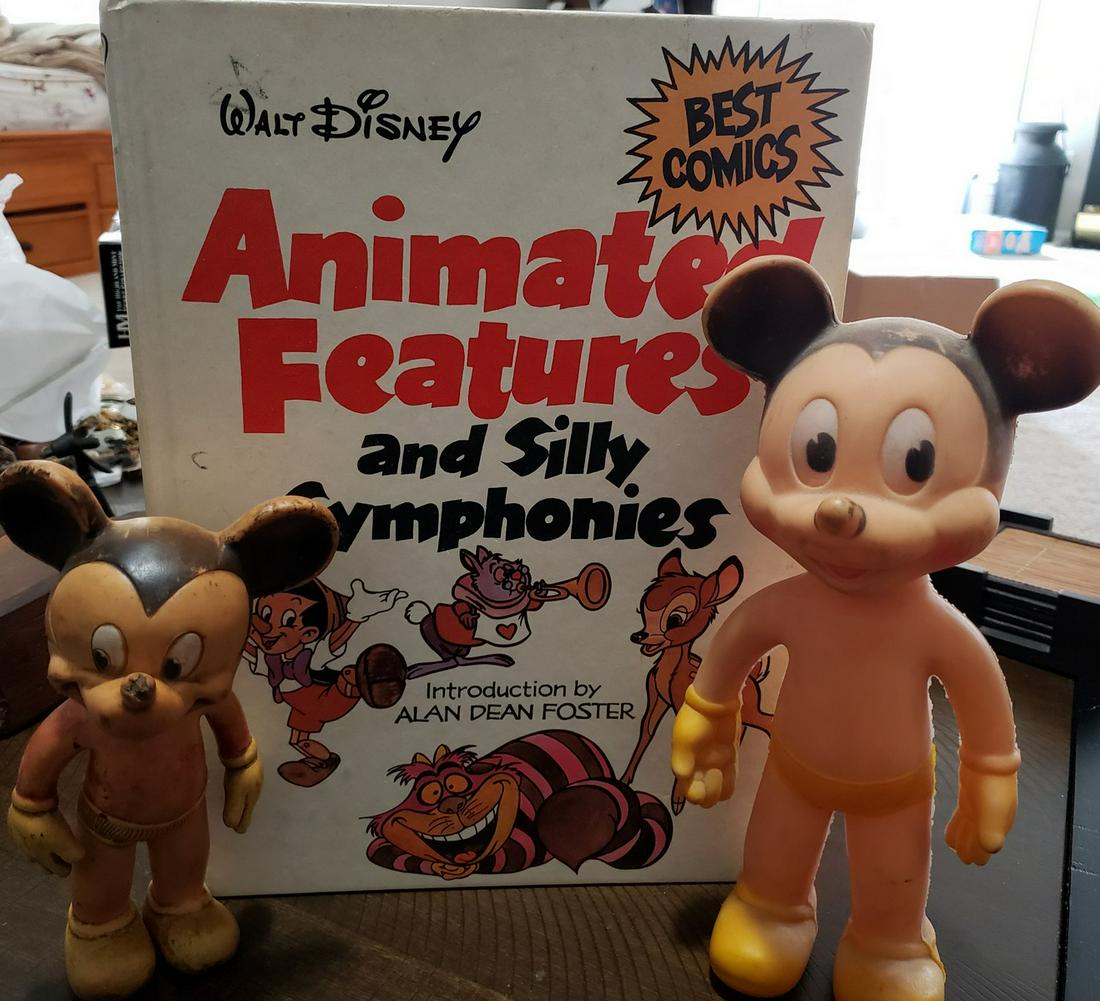 Vintage Mickey Mouse dolls with book: Vintage Mickey Mouse dolls with book
