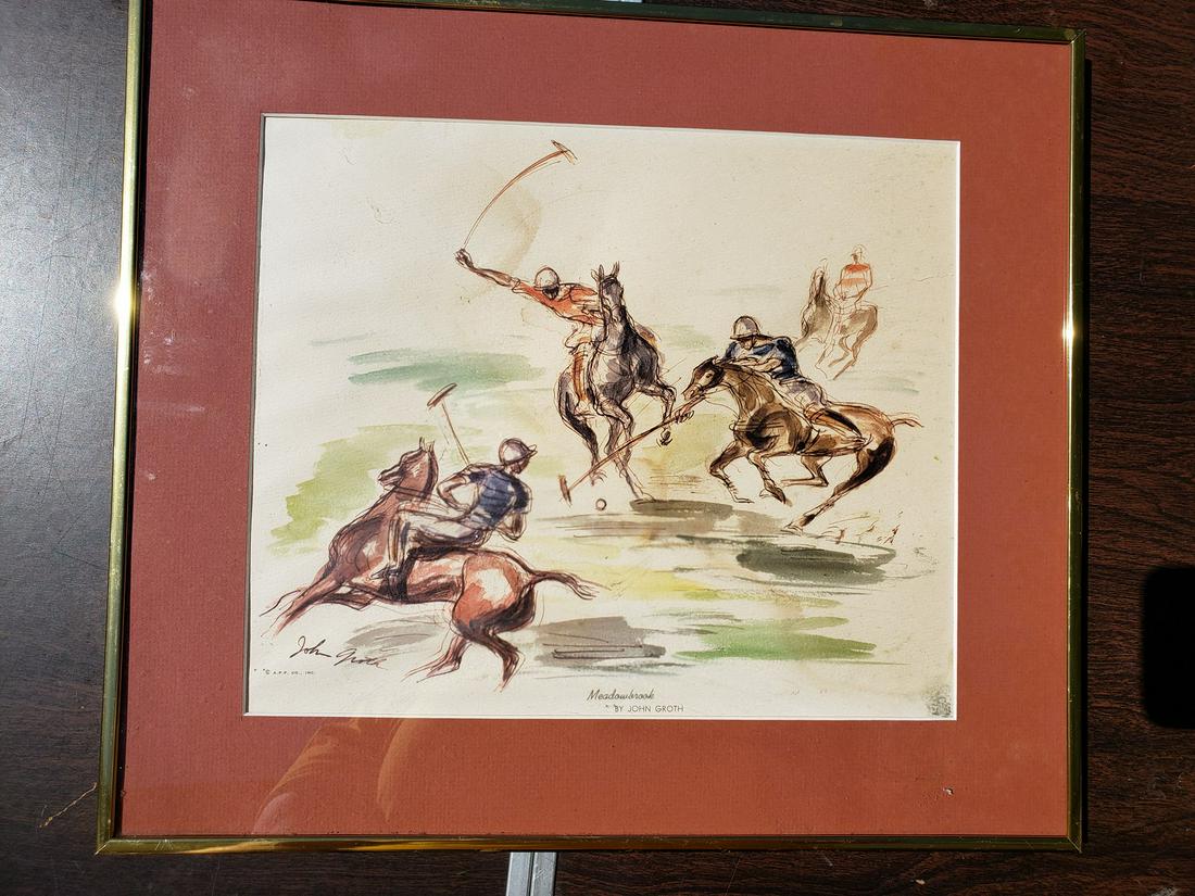 John Groth print titled meadowbrooke: John Groth print titled meadowbrooke