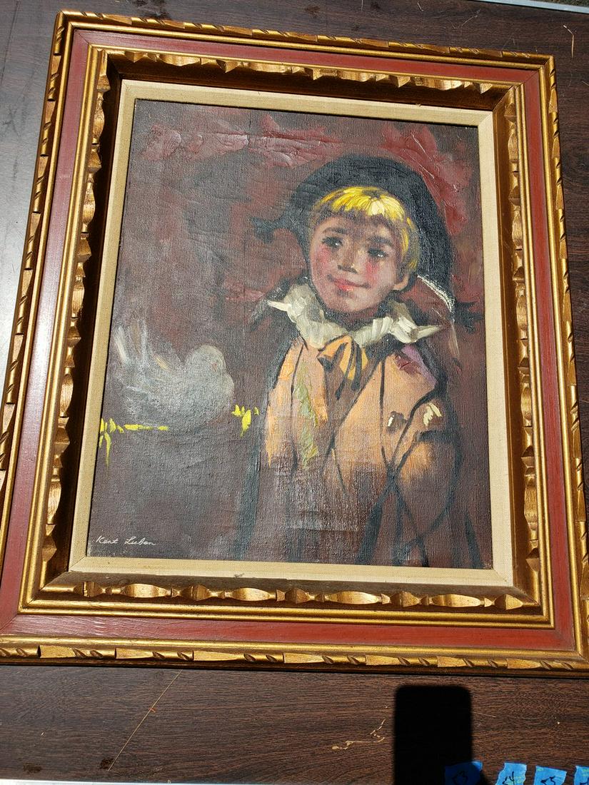 Kent Lieben signed oil on canvas painting: Kent Lieben signed oil on canvas painting