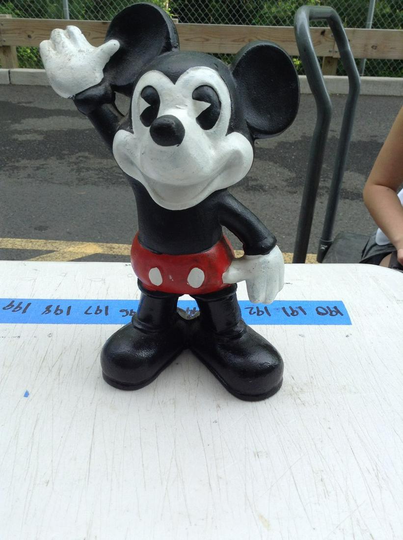 cast iron mickey mouse bank 9" tall (DON) (1 of 1)