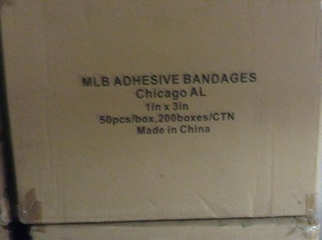 MLB Chicago AL Band-Aids 50 pc per box/ 200 boxes per: MLB Chicago AL Band-Aids 50 pc per box/ 200 boxes per case