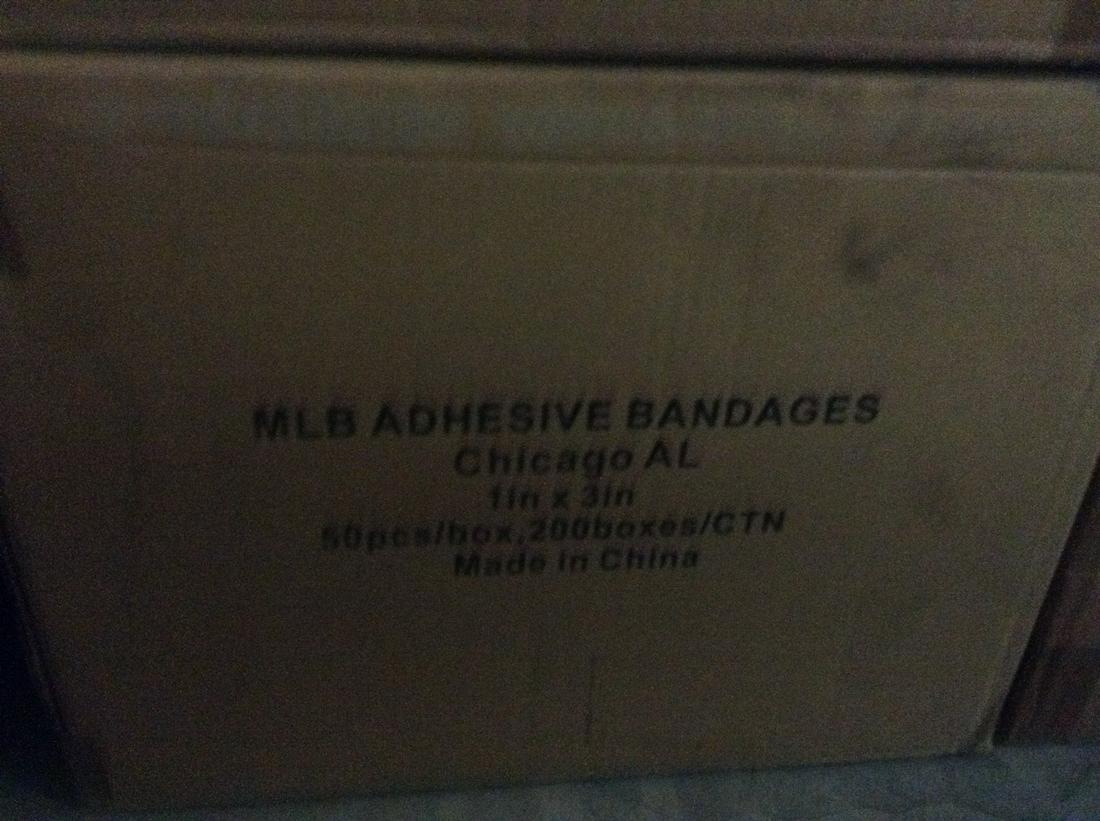 MLB Chicago American league Band-Aids 50 pc per box/: MLB Chicago American league Band-Aids 50 pc per box/ 200 boxes per case