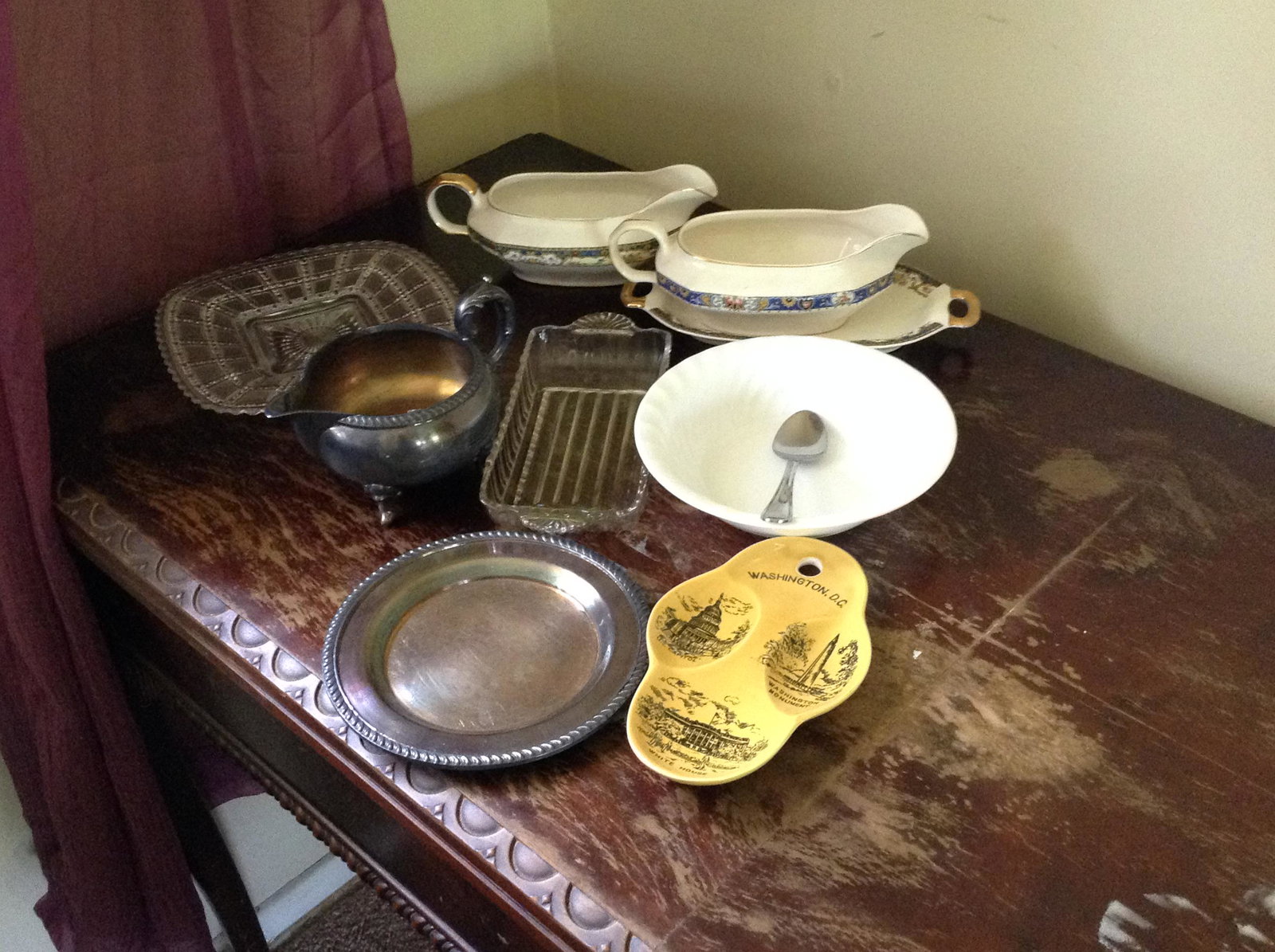 Noritake silver pieces marked 1900 and others: Noritake silver pieces marked 1900 and others