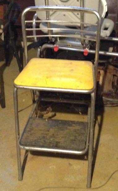 1940s kitchen step stool: 1940s kitchen step stool