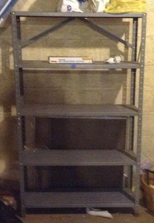 metal shelving unit: metal shelving unit