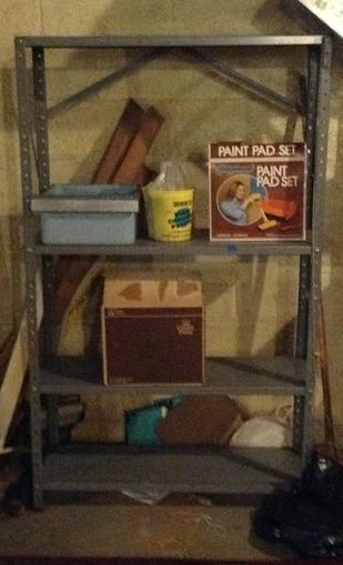 metal shelving unit: metal shelving unit