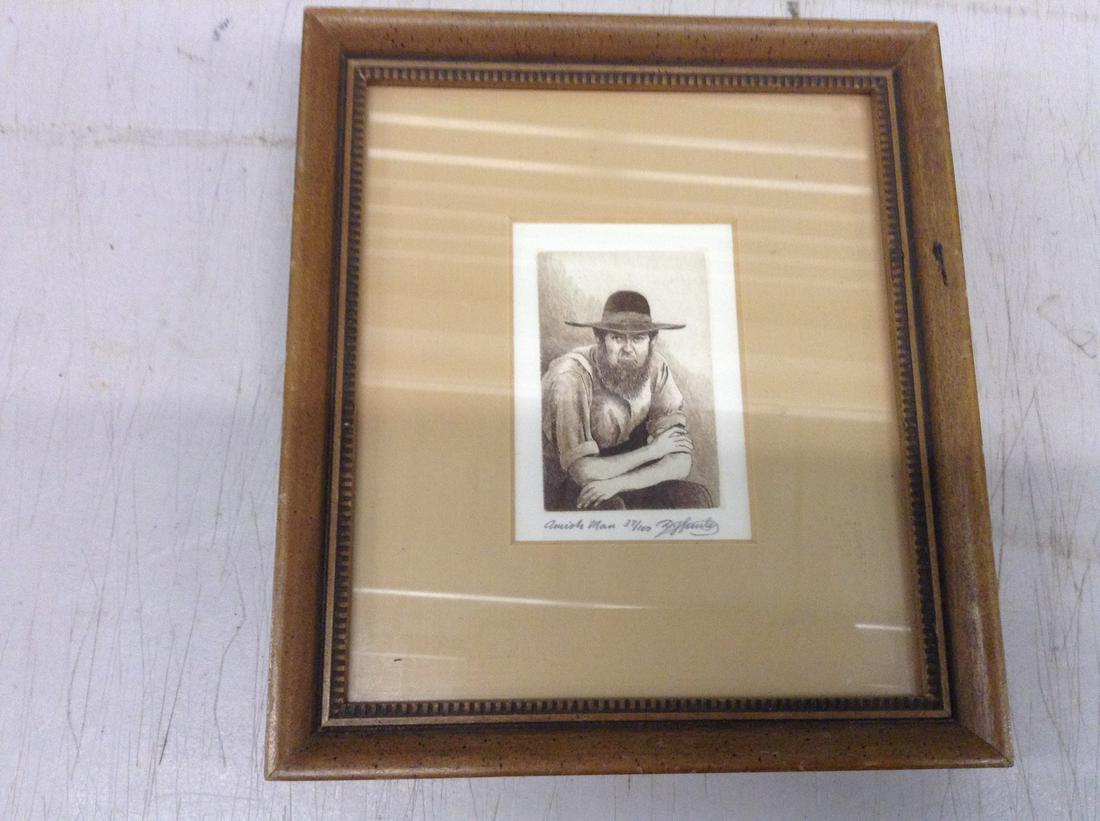 Amish man signed print 8x7: Amish man signed print 8x7