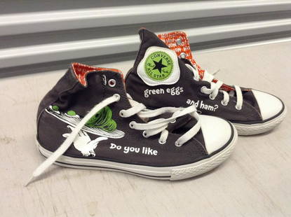 dr Seuss all star converse never worn sneakers size 4.5: dr Seuss all star converse never worn sneakers size 4.5