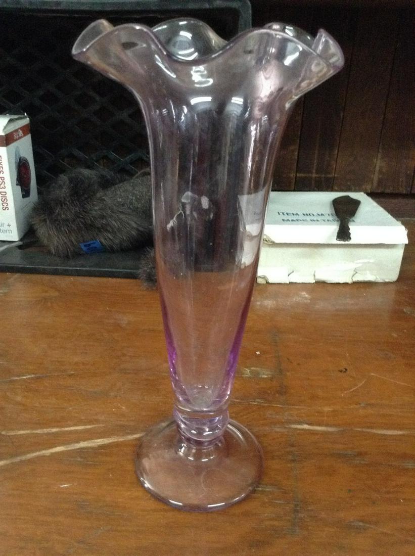 amethyst vase 12" tall: amethyst vase 12" tall