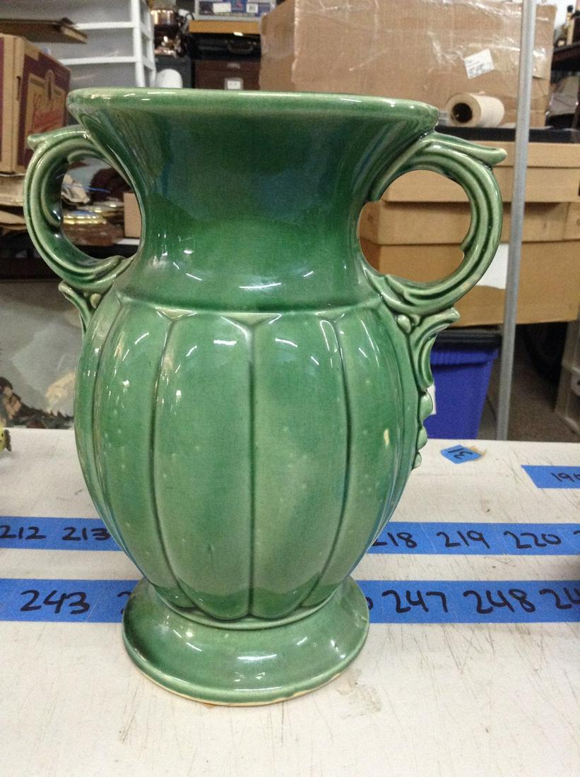 mccoy 9" tall ceramic vase no chips or cracks: mccoy 9" tall ceramic vase no chips or cracks